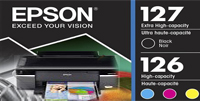 epson t127120 127 extra high-capacity Black Cyan Magenta Yellow ink cartridge on sale