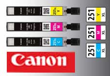 Canon CLI251XL Color Cyan Magenta Yellow Inkjet Cartridger